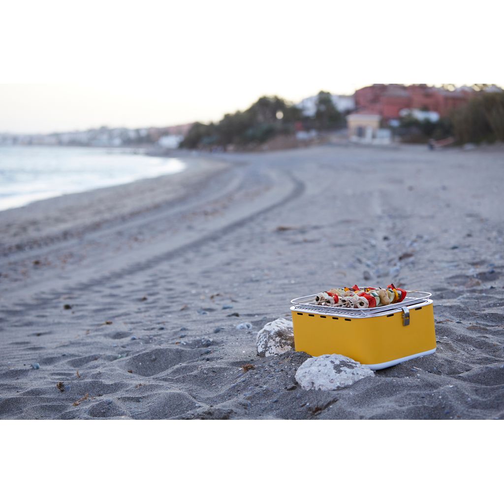Barbecue grill portatif carlo jaune - Visuel 2